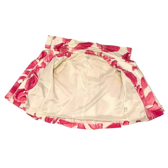 Cache Womens Jacket Pink White Bright Floral Sz. Small Balloon Sleeves Zip Front - Picture 13 of 15